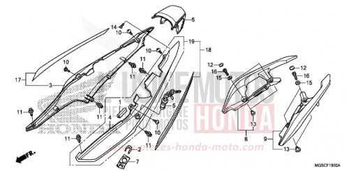 REAR COWL NC700DD de 2013